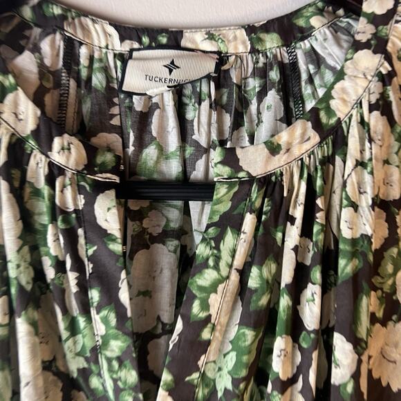 Tuckernut Bouvardia Branch Lyles Dress Size S Maxi Floral - Picture 5 of 10